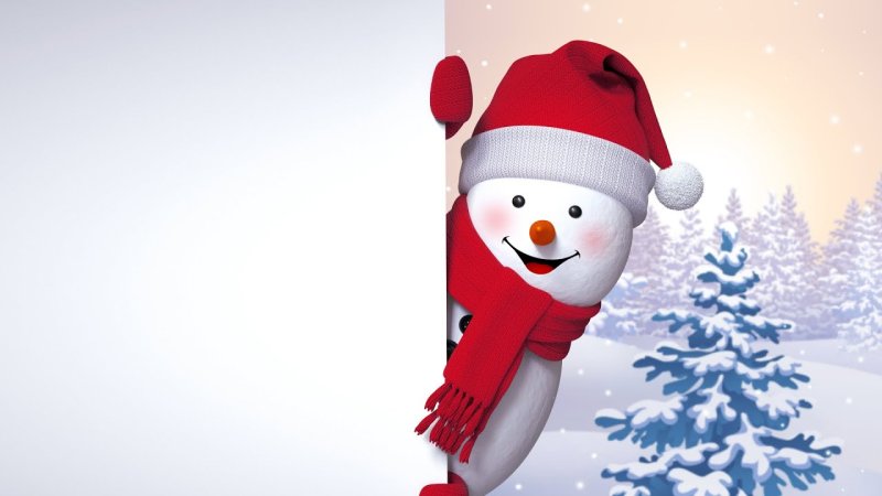 Новогодний Снеговик