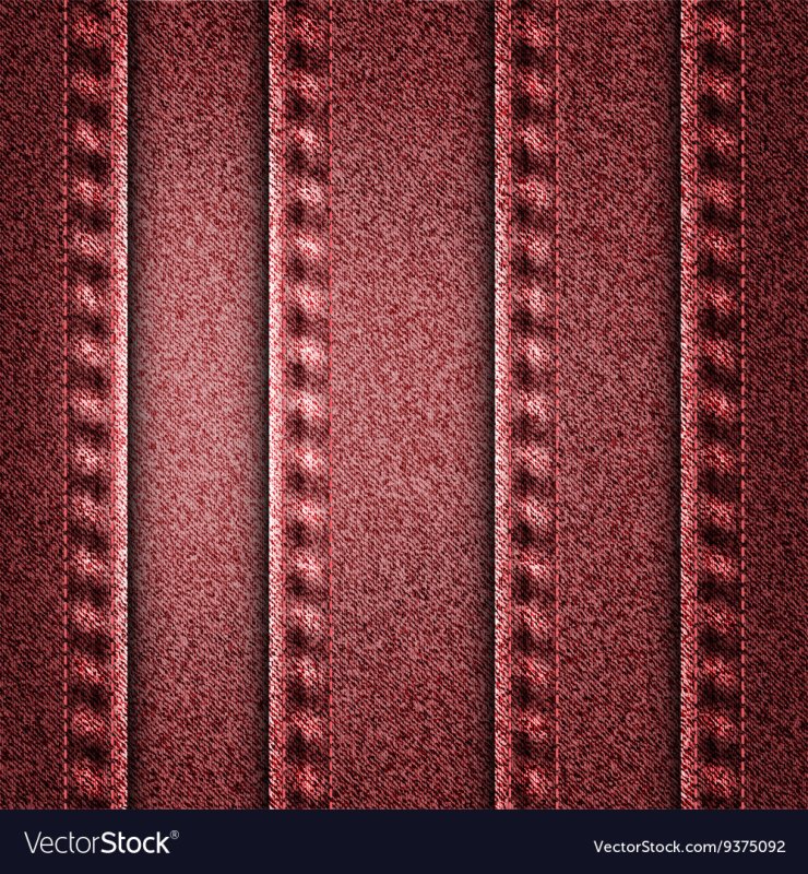 Красная джинсовая ткань