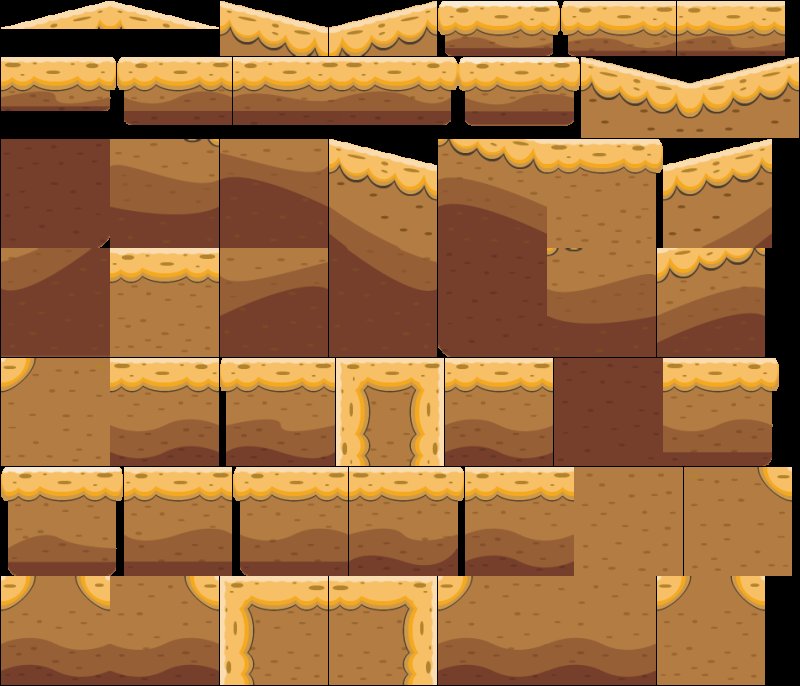 Тайл сет 2d пустыня