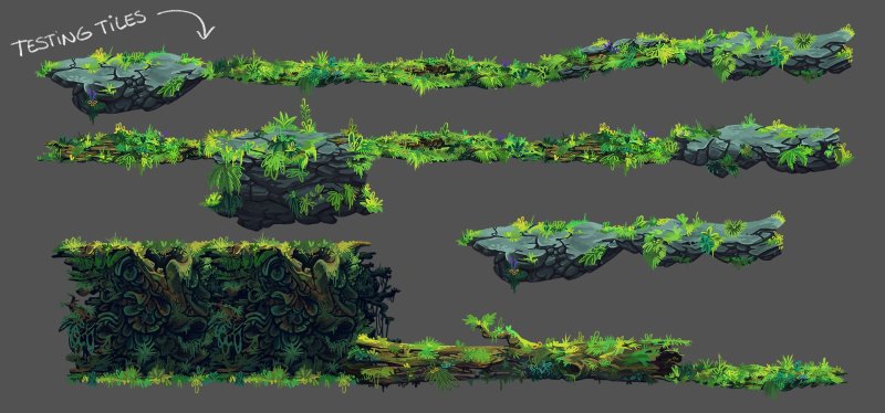 Тайлы для платформера