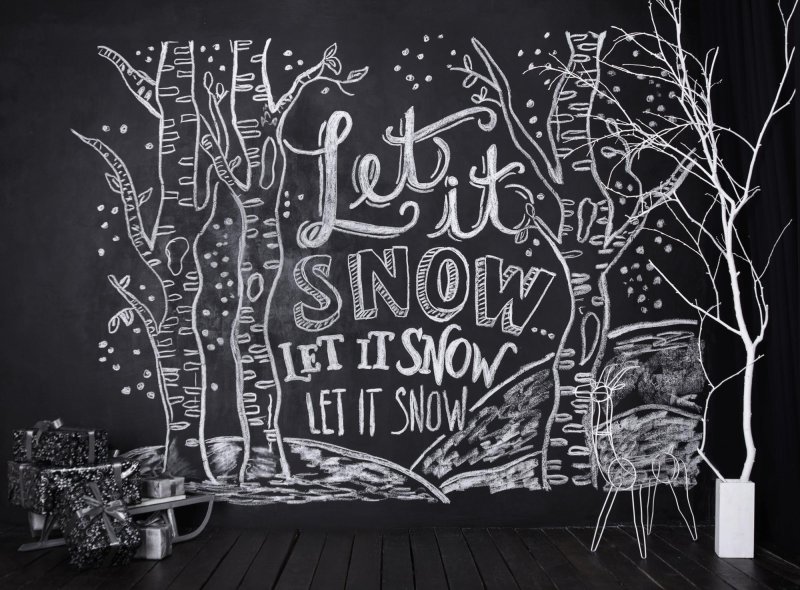 Рисунки на грифельной доске