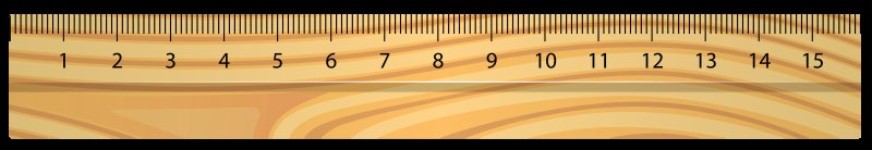 Линейка на прозрачном фоне