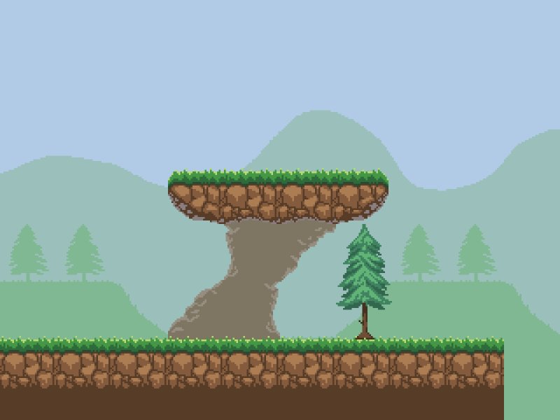 Блок земли 2д платформер