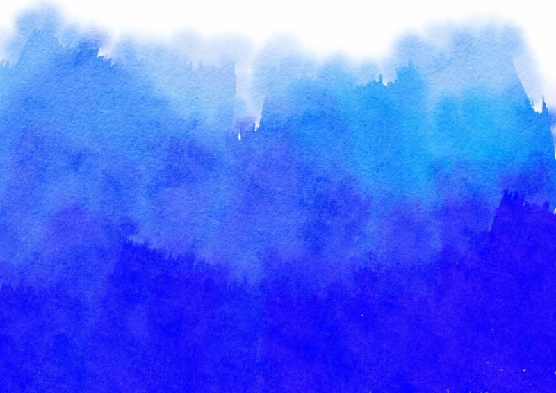 Акварель голубой