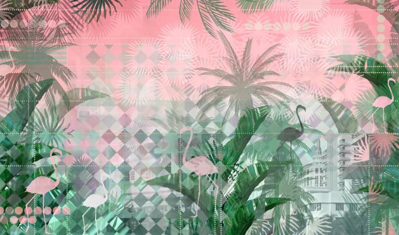 Affresco пальмы