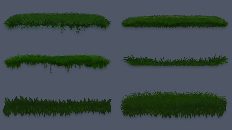 Трава 2д спрайт