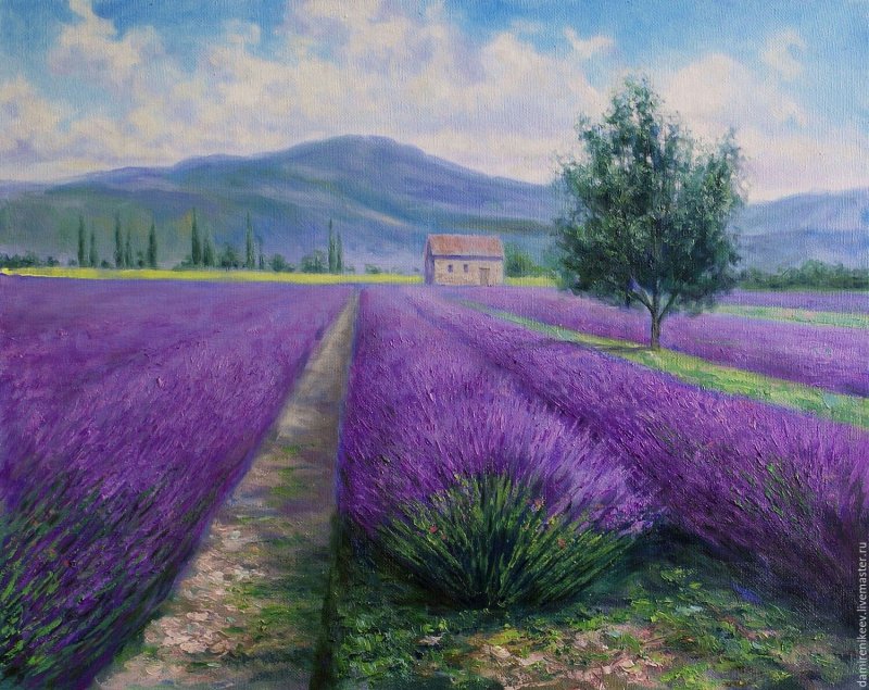 Поль Синьяк Лавандовое поле