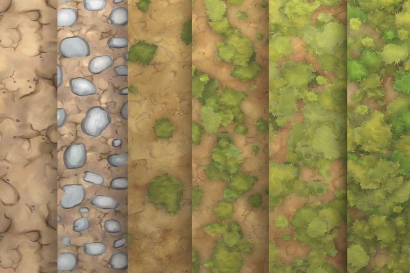 Стилизованные текстуры земли