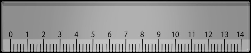 Линейка на прозрачном фоне