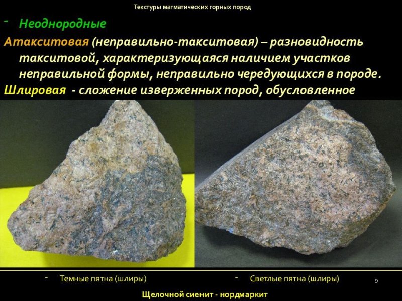 Текстуры магматических пород