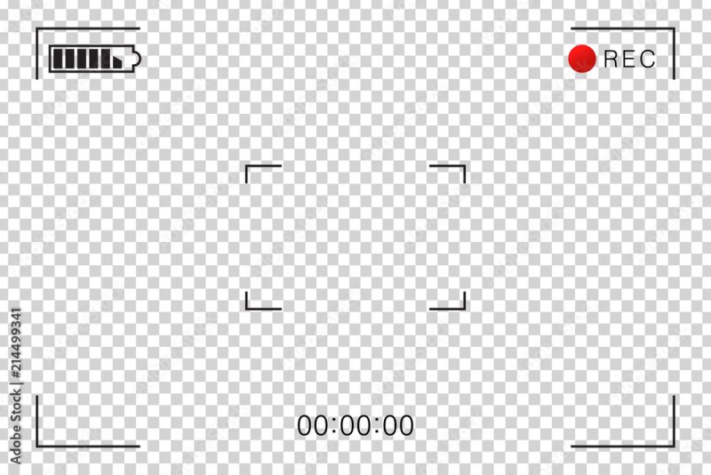 Эффект камеры для монтажа без фона