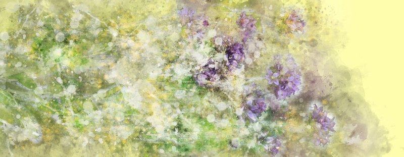 Акварельный цветочный фон