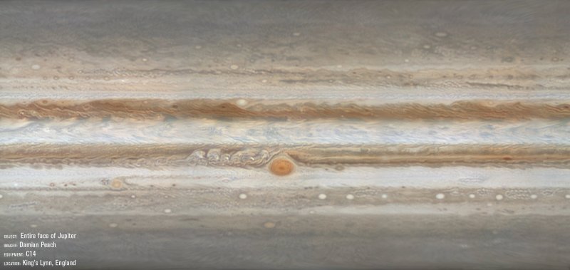 Карта Юпитера