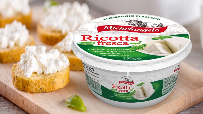 Творожный сыр сливочный рикотта
