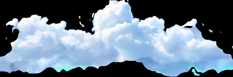 Облака на прозрачном фоне