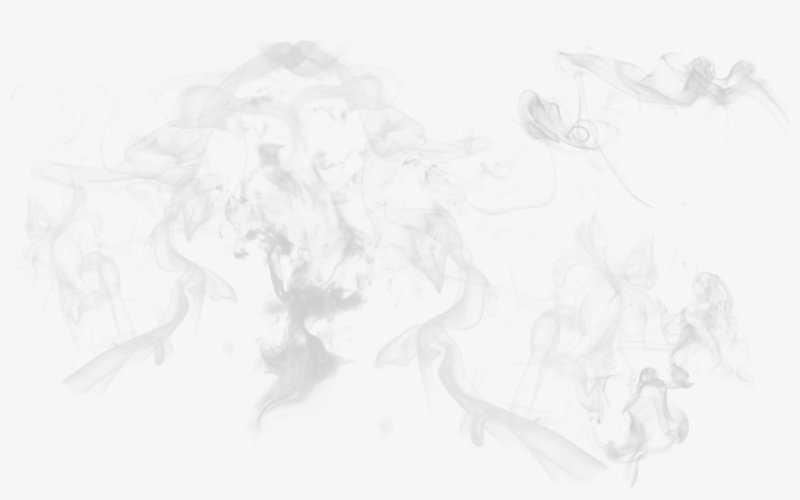 Белый дым на прозрачном фоне