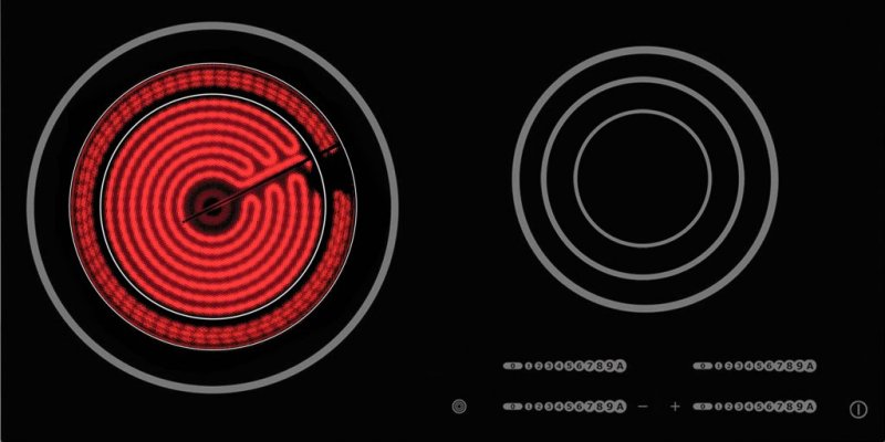 Индукционная плита вид сверху