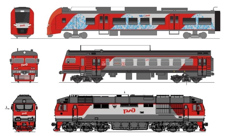 Модель тепловоза чмэ3