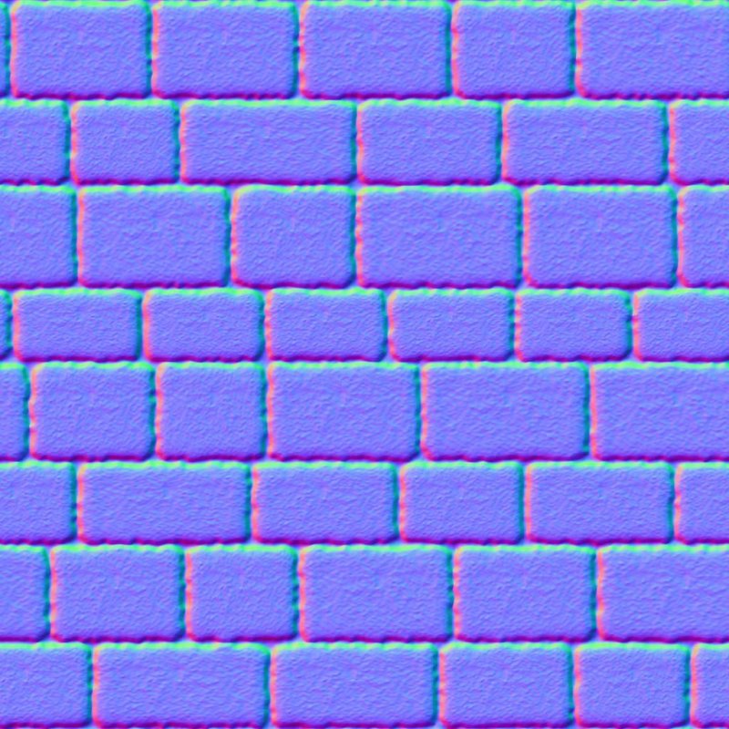 Карта нормалей кирпич