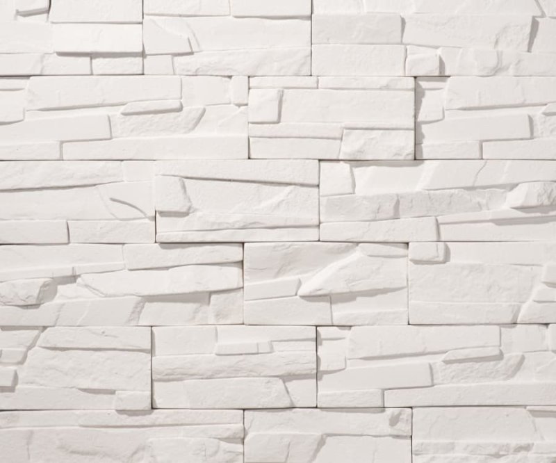 Декоративный камень белый