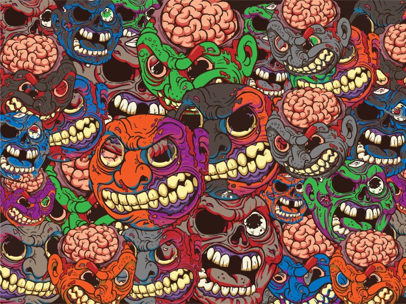 Паттерны с черепами