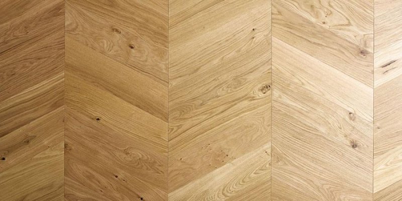 Паркет французская елка дуб натур