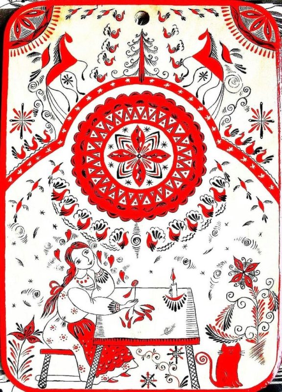 Григорий Аксёнов Мезенская роспись