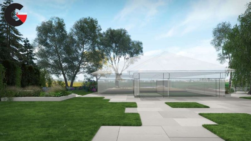 Бэкграунд 3ds Max двор город