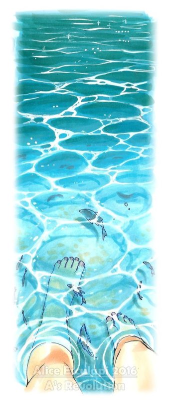 Рисование воды туториал