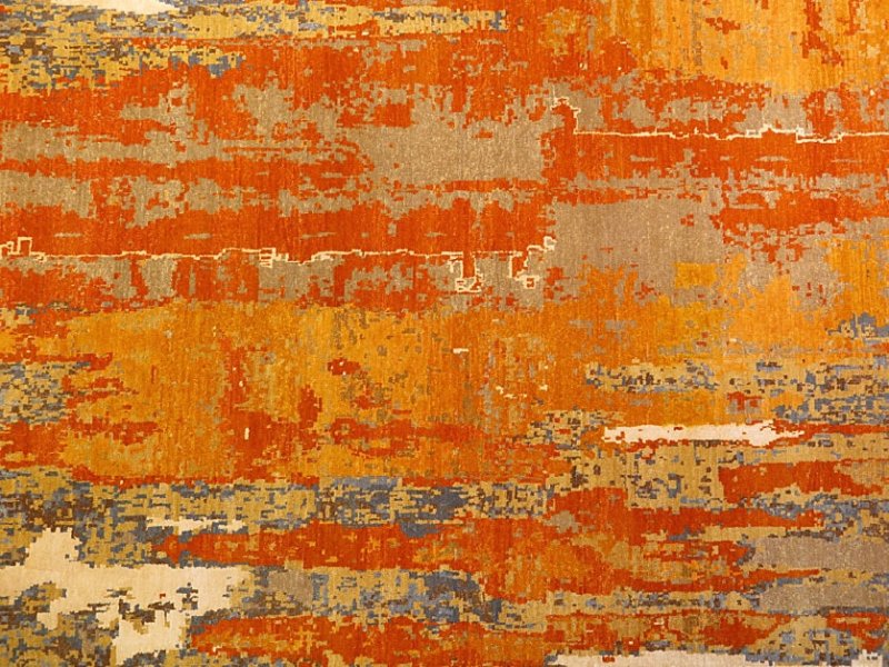 Ковер с эффектом потертости