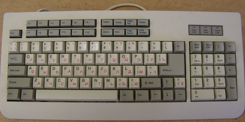 Раскладка клавиатуры 80%