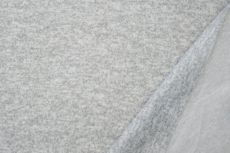 Трикотаж серый меланж