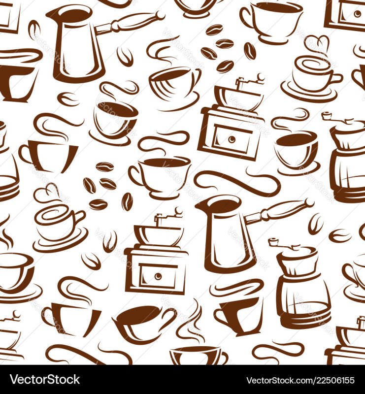 Кофе паттерн вектор
