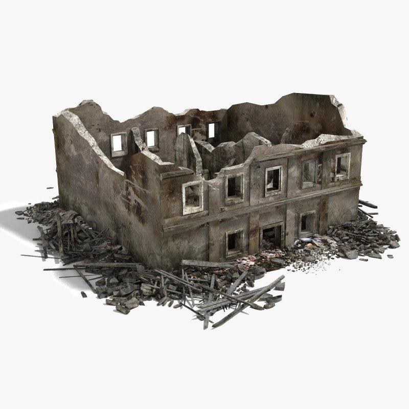 Разрушенное здание