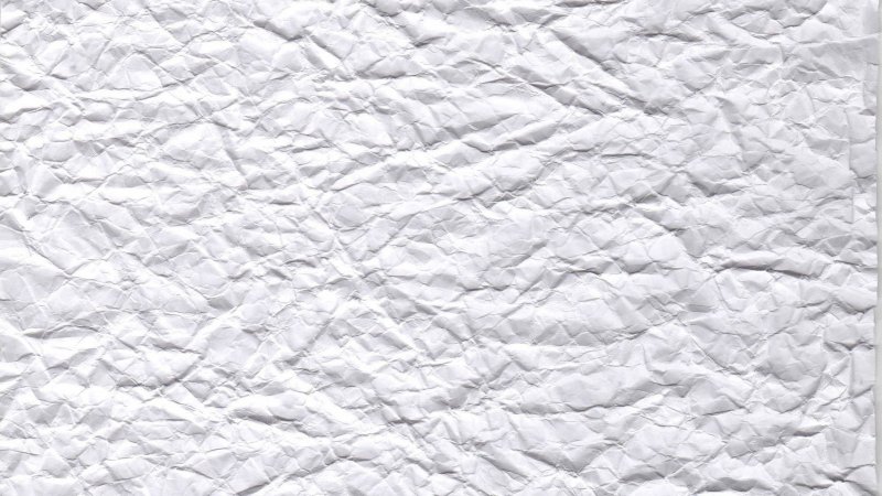 Белая мятая бумага
