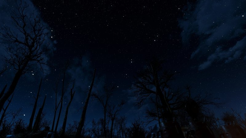 Темное звездное небо
