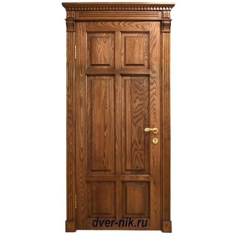 Дверь классика ДГ красное дерево