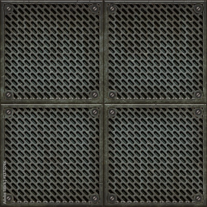 Металлический пол