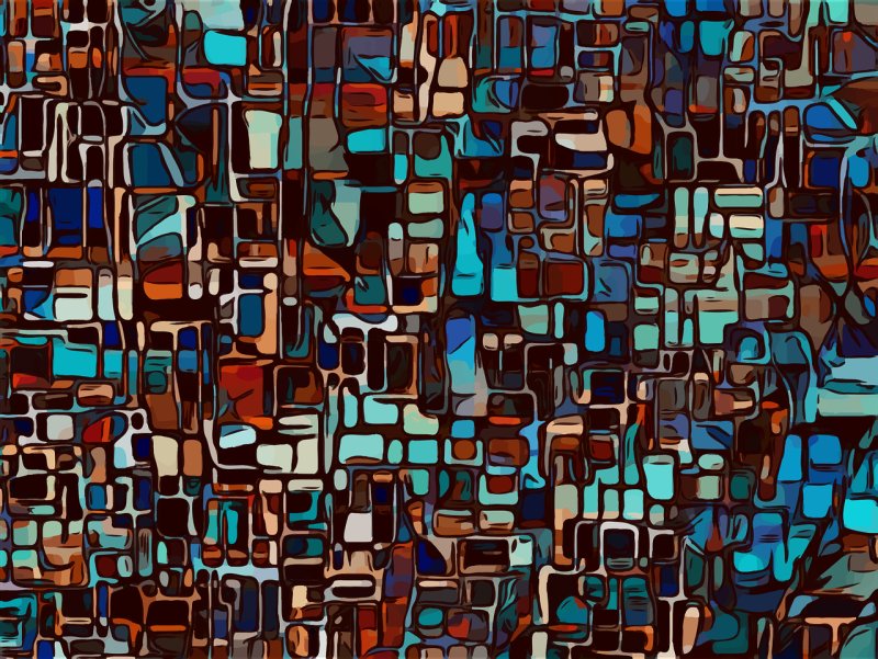 Витраж абстракция