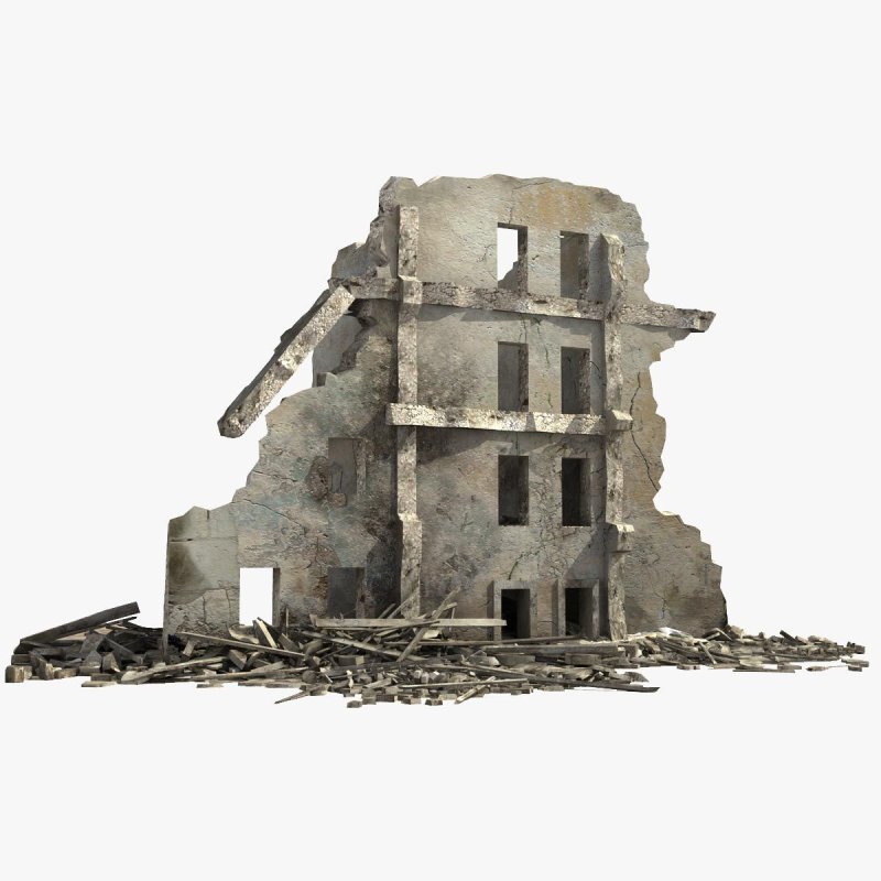Разрушенное здание
