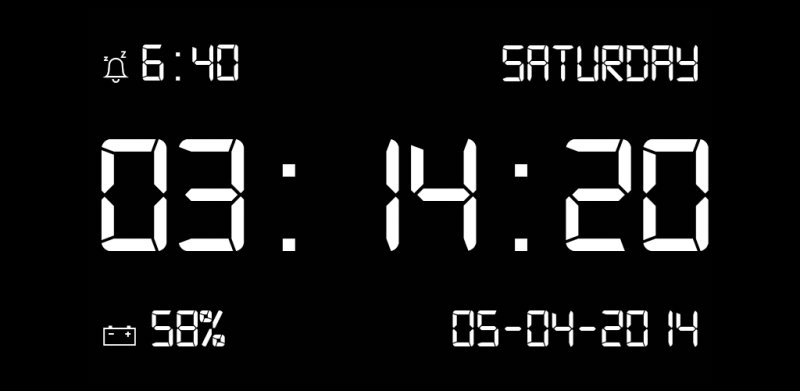 Цифровые часы вектор