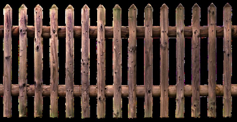 Деревянный заборчик