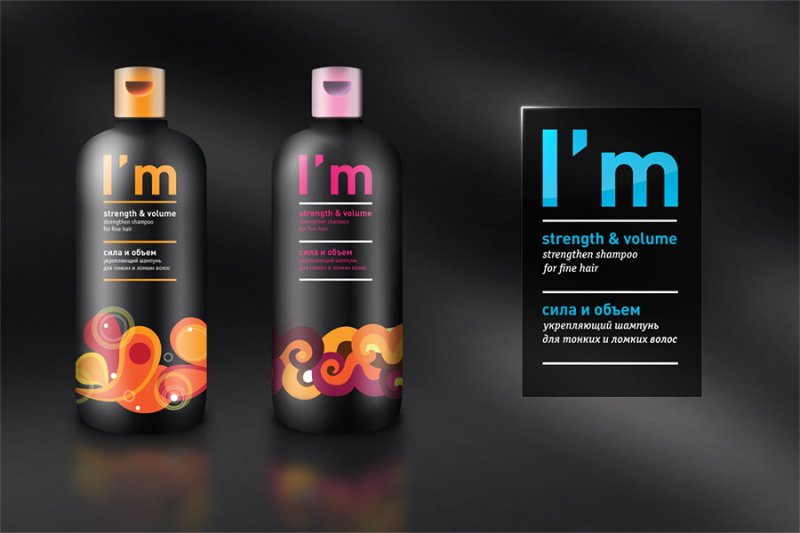 Шампунь этикетка дизайн