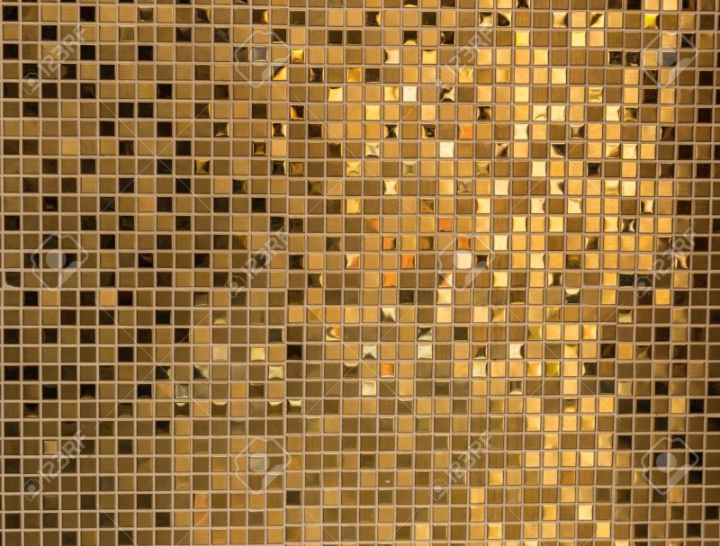 Мозаика смальта золото
