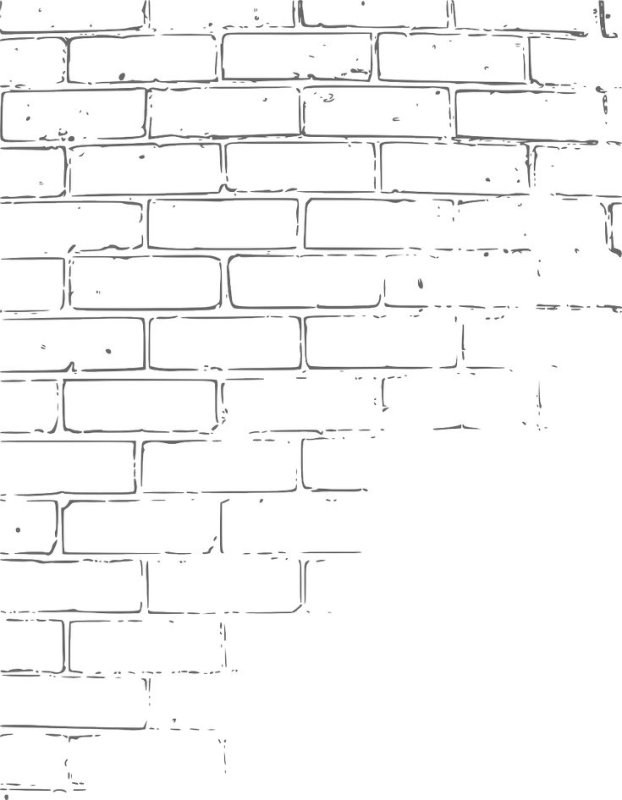 Белая кирпичная стена фон