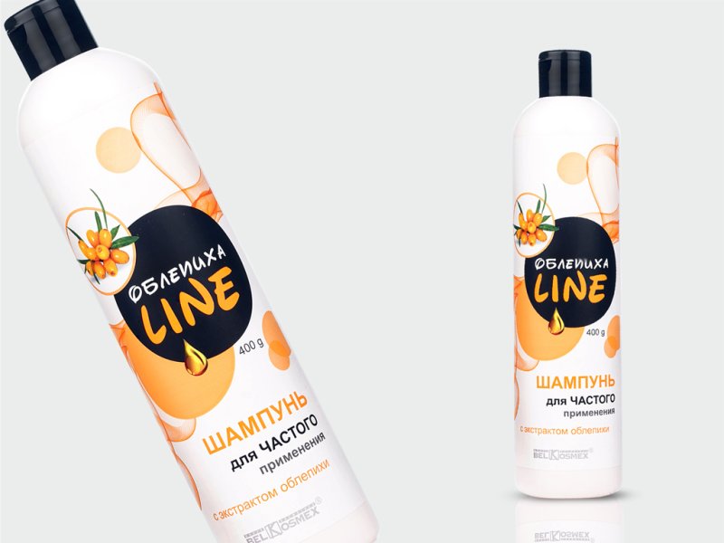 Этикетка шампуня