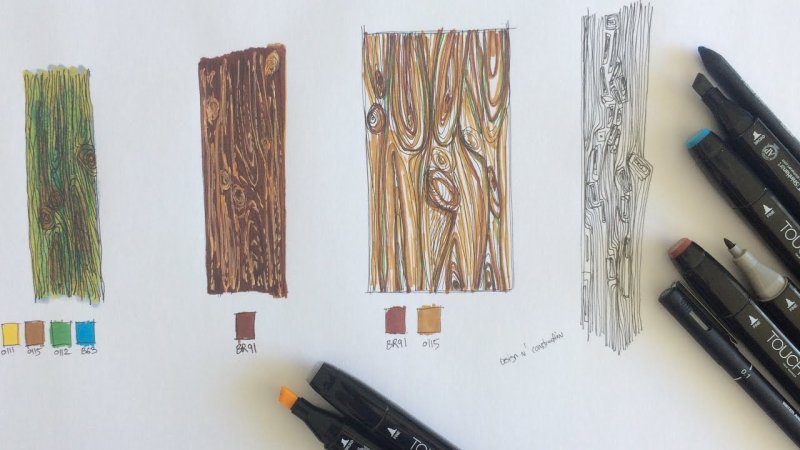 Имитация древесины красками