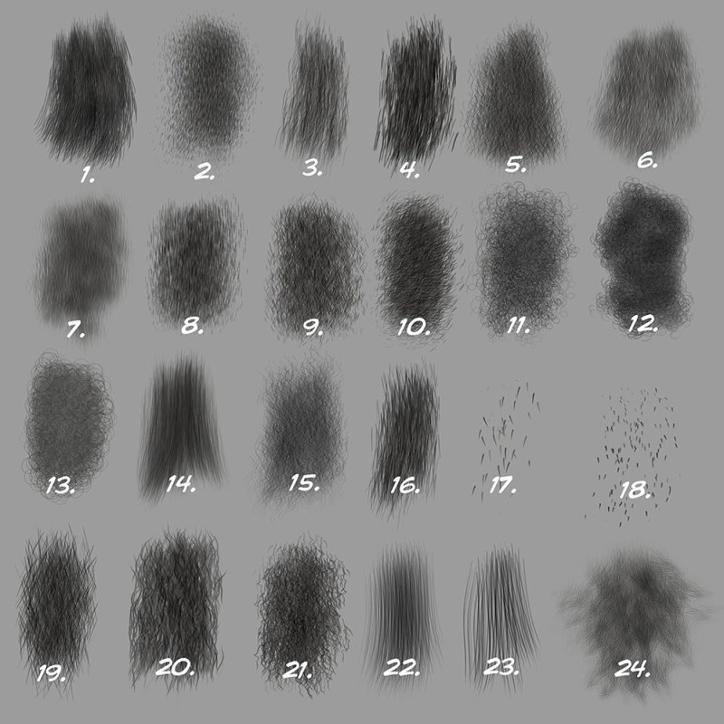 Стандартные кисти для фотошопа