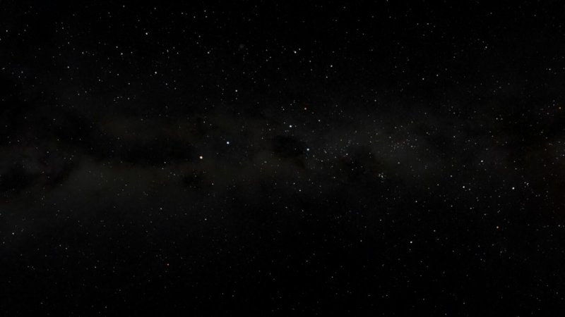 Черное небо со звездами