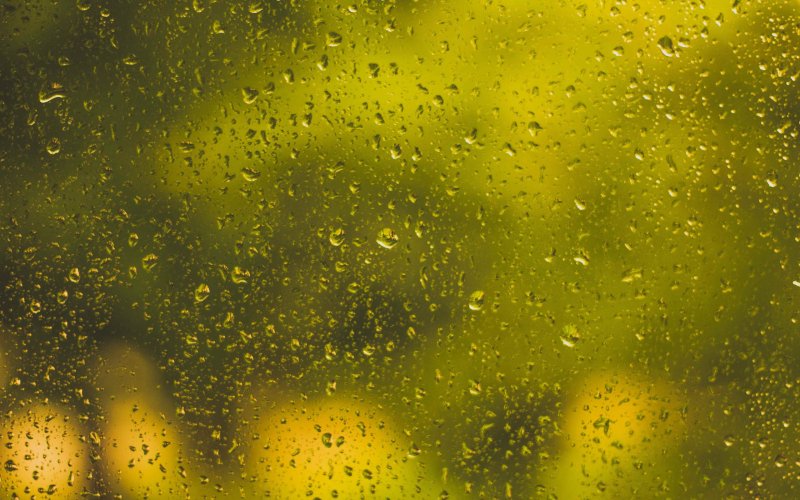 Капли на стекле